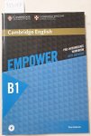 Anderson, Peter: - Cambridge English Empower. Workbook + downloadable Audio (B1): Für Erwachsenenbildung / Hochschulen :