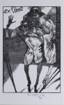 Hirsch, Karl-Georg. - Exlibris voor Wolfgang Wissing. Hirsch, Karl-Georg. - Exlibris voor Wolfgang Wissing.