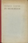 Gorter, Herman - In Memoriam
