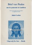 Jakob Lorber - Brief van Paulus Jakob Lorber - Brief van Paulus