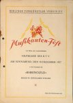 Berliner Tonkünstler-Verein: - [Programmbuch] Musikanten-Fest zum bestehen einer neueinzurichtenden Hilfskasse des B.T.V. am Sonnabend, den 10. Dezember 1927 in den Festräumen des "Rheingold"