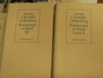 Lichtenberg, Georg Christoph - Schriften und Briefe I/ II / III / IV und Kommentar zu Band I / II / III (6 banden totaal)