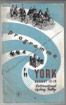  - Programme York august 13-15 International Cycling Rally