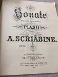 Scriabine - Sonate piano Scriabine op.23