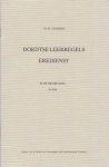 Janssens, Ds. M. - Dordtse Leerregels. Eredienst. Schetsenbundel