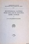 Josselin de Jong, J.P.B. de - Archeological material from Saba and St. Eustatius, Lesser Antilles