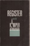 Frans Walkate Archief (Red.) - Register van de Kamper Almanak (1936-1986)