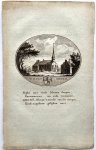 Van Ollefen, L./De Nederlandse stad- en dorpsbeschrijver (1749-1816). - [Original city view, antique print] 't Dorp Groet, engraving made by Anna Catharina Brouwer, 1 p.