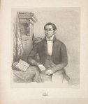 Persijn, van Reinier (1615-1668) - [Original lithography, 19th century] Portrait print of pastor Christiaan Krabbe, 1 p.