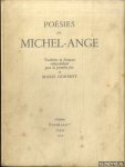 Michel-Ange & Dormoy, Marie - Poésies de Michel-Ange