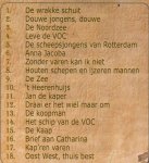 Blok, Simon ,  ... et al. ; tekst Peter Moree, Theo Schuurmans ; muzieknotatie Simon Blok ... et al. - Houten schepen en ijzeren mannen : van bekende en minder bekende zeevaarders (+ muziek-cd + cd met gesproken boektekst)