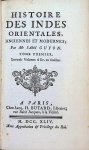 Mr. Abbé Guyon - Histoire des indes orientales, anciennes et modernes ( 3 volumes complet)