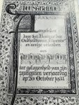  - Feestbundel Gedenkboek Aangeboden door het Bestuur der Oudheidkamer "Twente" en eenige vrienden aan Jan Herman van Heek ter gelegenheid van zijn zestigsten verjaardag op 20 October 1933.