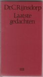 Rijnsdorp, C. - Laatste gedachten (1978 - 1982)