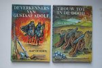 J. de Korte - 2 boeken samen: De Verkenners van Graaf Adolf   &   Trouw tot In de dood