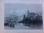 Oude 19e eeuwse litho - The Villa Doria, Genoa