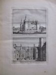 H. Spilman - t Kasteel te Helmond / Binnen Plein van 't Kasteel 1730 [Originele kopergravure]