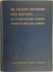 Hille Ris Lambers 230938 - De Wijzen van het Oosten Brahmanisme, Boeddhisme, Chineesche philosophie, Mazdeïsme