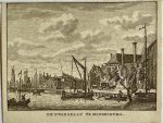 J. Bulthuis, K.F. Bendorp - Antieke prent Zeeland: De Dwarskaay (Dwarskaai) te Middelburg. J. Bulthuis, K.F. Bendorp - Antieke prent Zeeland: De Dwarskaay (Dwarskaai) te Middelburg.