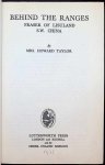 Mrs. Howard Taylor - Behind the Ranges  Fraser of Lisuland S.W. China