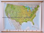  - Schoolkaart / wandkaart van de Verenigde Staten van Amerika