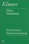 Schuurmans Stekhoven - Polytechnisch handwoordenboek Duits-Nederlands - Deutsch-Niederländisch