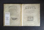 OLTHOF, JAN, - Israëls leider Mozés, in Dichtmaate gevólgt, by de Redenkamer der Witte Angieren, Bekend by de Zinspreuk In Liefde Getrouw, Op den eersten Dag van het 1742ste Jaar.