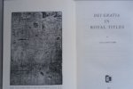 Dabbs, Jack Autrey - Studies in European history XXII Dei Gratia in royal titles