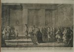 antique print (prent) - Afbeelding van de vergaderplaats van de heeren staaten van Holland en west-friesland.