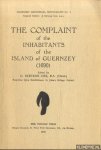 Stevens Cox, G. - The complaint of the inhabitants of the Island of Guernzey (1690)