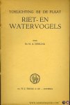 IJSSELING, M.A. - Toelichting bij de plaat Riet- en Watervogels. Getekend door H.J. Slijper