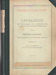 Feith, J.A. - Catalogus der inventarissen van de archieven der voormalige zijlvestenijen en dijkrechten in de provincie Groningen.