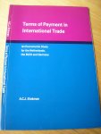 Stokman, A.C.J. - Terms op Payment in International Trade  (An Ecenometric Study for the Netherlands, the BLEU and Germany  ( academisch proefschrift t.b.v. de UVA)