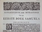 Franciscus Burmannus - Samuel ofte uitlegginge ende betragtinge der boeken Samuels