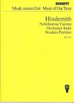 Hindemith Paul - Nobilissima Visione Orchester-Suite Studien Partitur