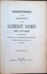 P. Fr. Stephanus Schoutens minderbroeder - Geschiedenis van den Eerdienst van het Allerheiligste Sacrament Des Altaars in België