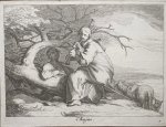 Bloemaert, Frederick - Genre print Calender month May I Print for the month Majus (Mei) (from the series of 12 months) made by Frederick Bloemaert after Abraham Bloemaert, 1 p.