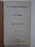Heije, J.P.. - Kinderliederen. Uitgave zonder zangwijzen.