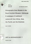 IDIENS, D. - Ethnographic Boat Models in the Royal Scottish Museum