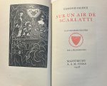 Jaloux, Edmond - French literature, special binding 1928 | Sur un air de Scarlatti. Maastricht, Stols, 1928, 127 pp. Illustrated with 22 engravings, number 203. Ex Libris of Nelly Duys made by Anton Pieck.