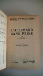 CHEREL A. - l' Allemand sans peine