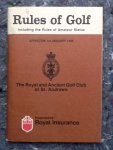  - RULES OF GOLF 1988 ( Effective 1st january 1988 )