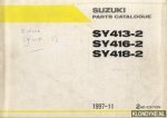 Diverse auteurs - Suzuki parts catalogue. SY413-2/SY416-2/SY418-2