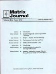  - Matrix Journal. Volume One. Issue One. 1990 Summer/Fall