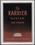 KARRIER - (AUTO FOLDER - CAR BROCHURE) The Karrier BANTAM two Tonner