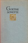 GOETHE, J.W. von - Sonette.