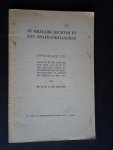 Graaff, Mr.H.H.A.de - De militaire rechter en zijn onafhankelijkheid,. Openbare les