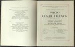 Delchevalerie, Charles - A César Franck 1822-1890, 25 Novembre 1922. Hommage des Musiciens Français á la Ville où il est né