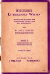 Gielen, Dr. Jos J. - Belangrijke Letterkundige Werken, leidraad bij de studie der Nederlandse literatuur, deel I, Middeleeuwen en vroeg-renaissance