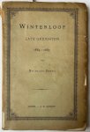 Beets, Nicolaas - [Literature 1887] Winterloof. Late gedichten 1884-1887. Leiden, A.W. Sijthoff, [1887], 164 pp.